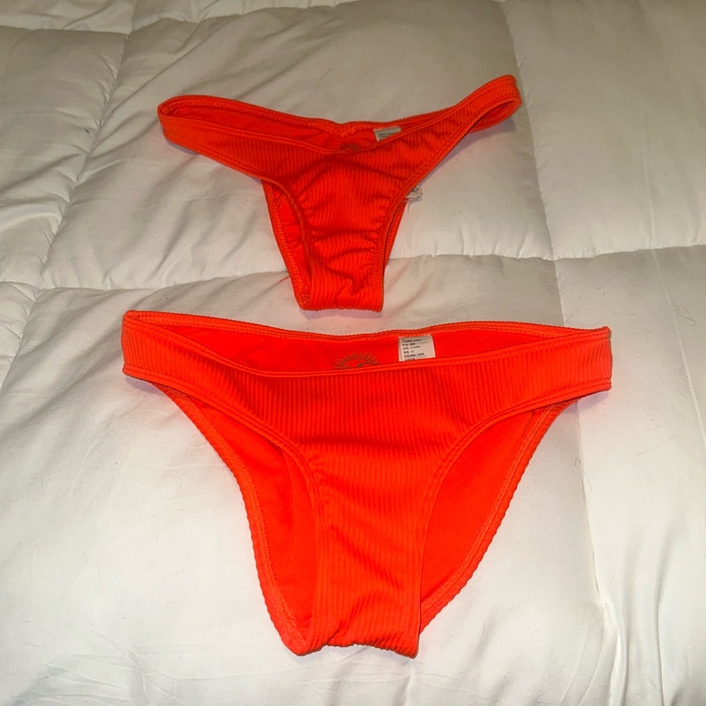 Orange Hollister bikini bottoms